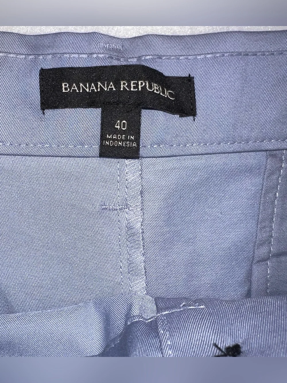 Banana Republic Stretch Chino Shorts Men’s Size 40 & 38 Blue Quick Dry 9” Inseam